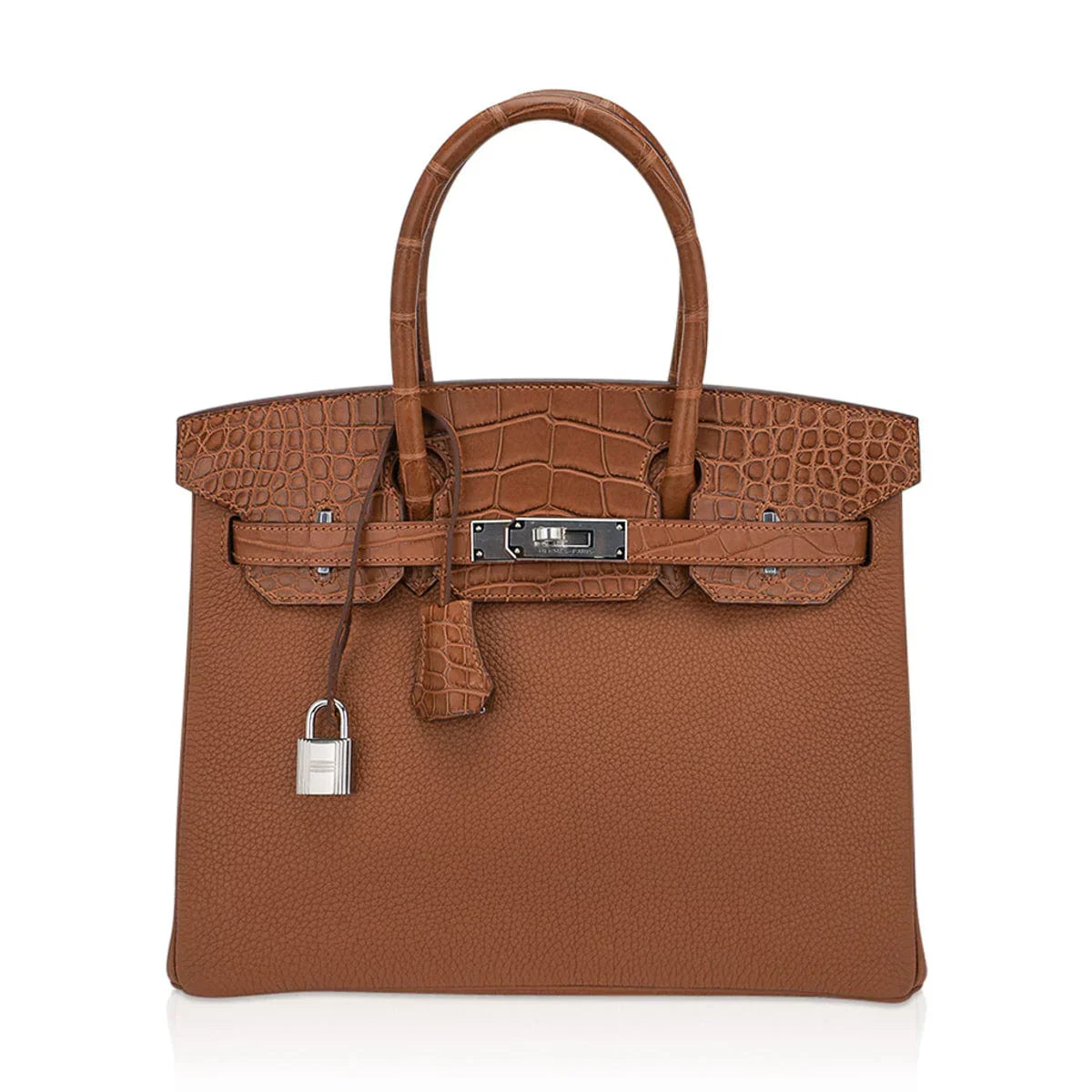 Birkin Touch 30 Bag Gold Matte Alligator / Togo Limited Edition
