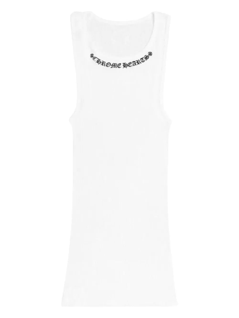 Chrome Hearts logo ribbed tank