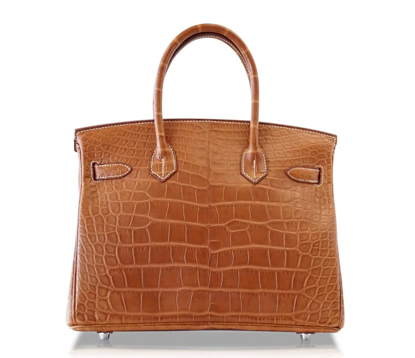 Birkin 30 Bag Fauve Barenia Matte Alligator Very Rare