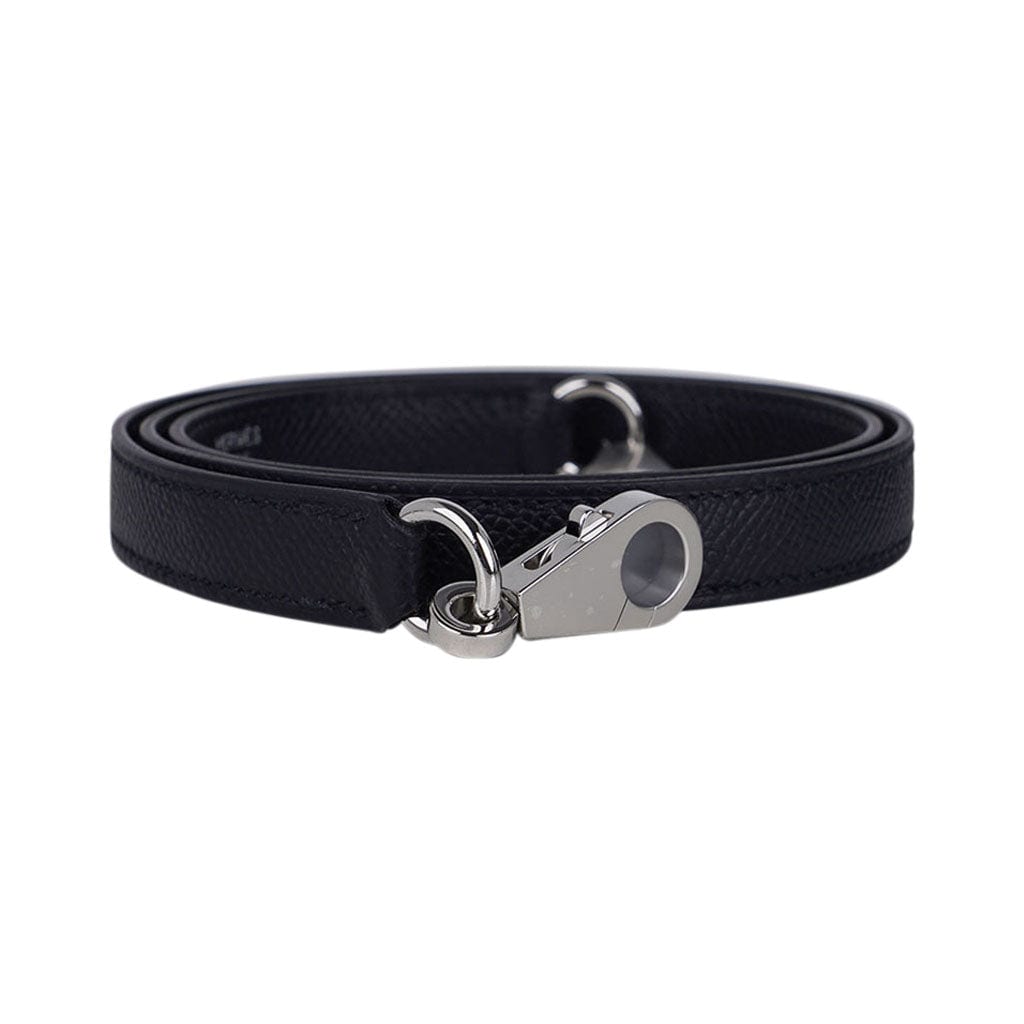 Kelly 28 Sellier Bag Black Epsom Leather with Palladium Hardware