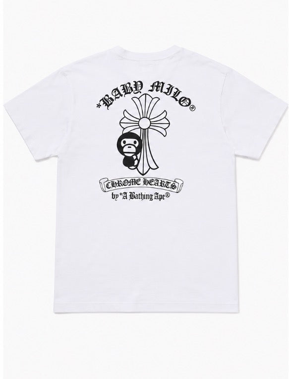 Chrome Hearts x BAPE Ape Horseshoe T-Shirt White