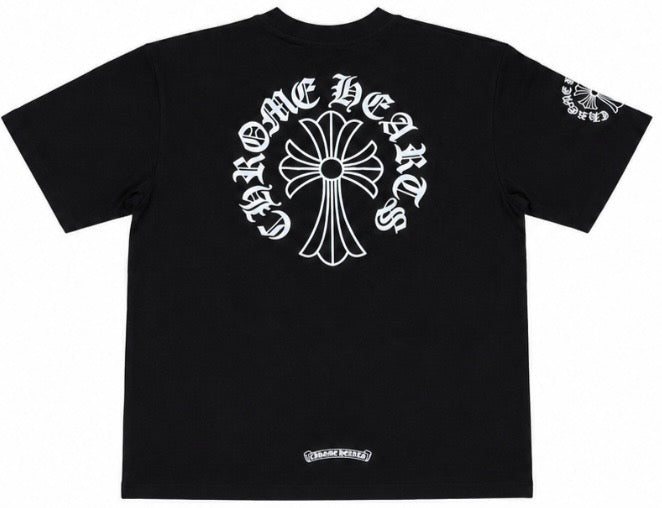 Chrome Hearts Gothic Neck Cross Pocket T-Shirt Black