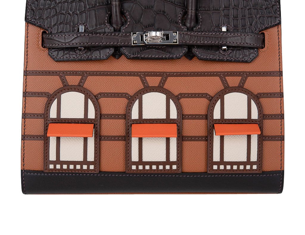 Birkin 20 Sellier Limited Edition Faubourg Bag with Palladium Hardware