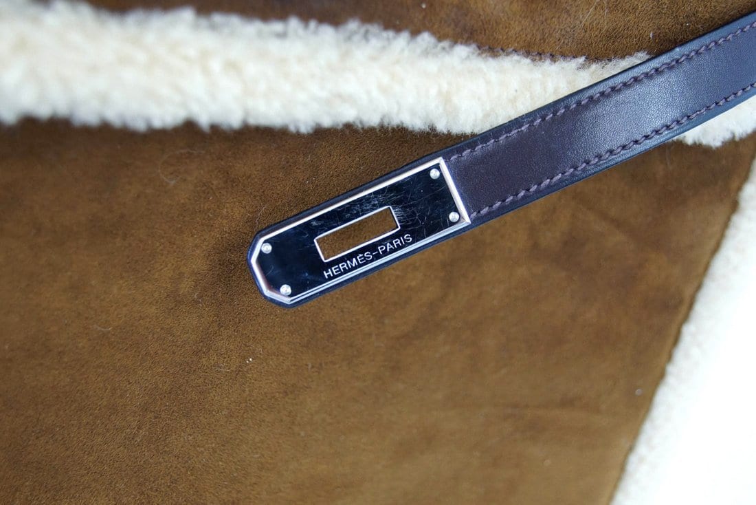 Kelly 35 Bag Rare Limited Edition Teddy Shearling Plush