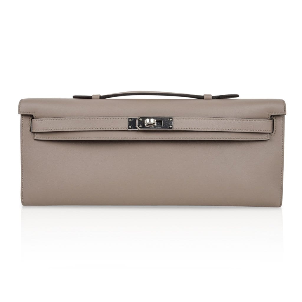 Kelly Cut Bag Gris Asphalte Gray Clutch Swift Palladium